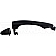 Help! By Dorman Exterior Door Handle - Plastic Black Single - 96670