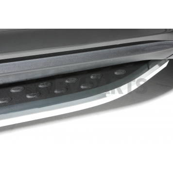 Dee Zee Running Board Black Powder Coated Board With Chrome Plated Trim Aluminum Stationary - DZ16205-1