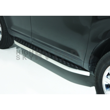 Dee Zee Running Board Black Powder Coated Board With Chrome Plated Trim Aluminum Stationary - DZ16205-3