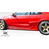 Extreme Dimensions Side Skirt - Primered Fiberglass Reinforced Plastic Black Set of 2 - 107084