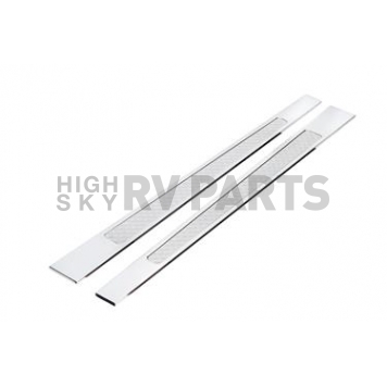 Lokar Performance Door Sill Protector - Polished Billet Aluminum Silver - DSP2005