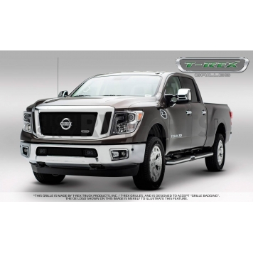 T-Rex Truck Products Grille Insert - Mesh Trapezoid Black Powder Coated Steel - 51785-1