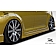 Extreme Dimensions Side Skirt - Primered Fiberglass Reinforced Plastic Black Set of 2 - 107057