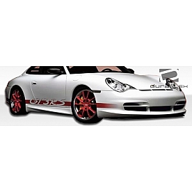 Extreme Dimensions Side Skirt - Primered Fiberglass Reinforced Plastic Black Set of 2 - 105122