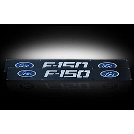 Recon Accessories Door Sill Protector - Aluminum Black Set Of 2 - 264321FDBK