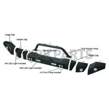 Paramount Automotive Bumper Modular Design Black - 5100495