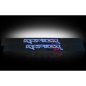 Recon Accessories Door Sill Protector - Aluminum Black Set Of 2 - 264421FDBK