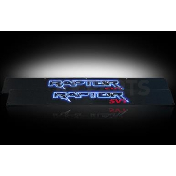 Recon Accessories Door Sill Protector - Aluminum Black Set Of 2 - 264421FDBK