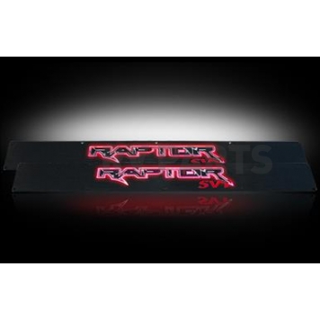 Recon Accessories Door Sill Protector - Aluminum Black Set Of 2 - 264421FDBR