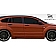 Extreme Dimensions Side Skirt - Primered Fiberglass Reinforced Plastic Black Set of 2 - 105651