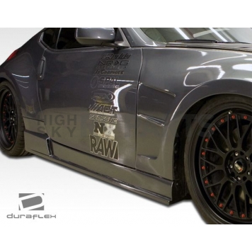 Extreme Dimensions Side Skirt - Primered Fiberglass Reinforced Plastic Black Set of 2 - 105843-1