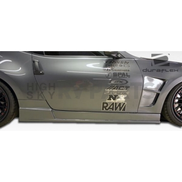 Extreme Dimensions Side Skirt - Primered Fiberglass Reinforced Plastic Black Set of 2 - 105843-3