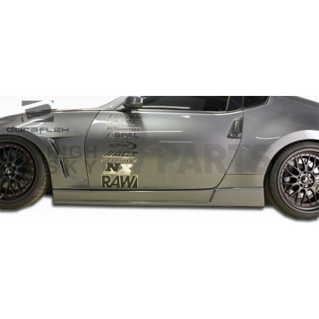 Extreme Dimensions Side Skirt - Primered Fiberglass Reinforced Plastic Black Set of 2 - 105843-8