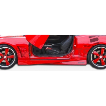 Extreme Dimensions Side Skirt - Primered Fiberglass Reinforced Plastic Black Set of 2 - 105983-3