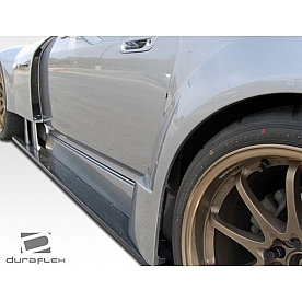 Extreme Dimensions Side Skirt - Primered Fiberglass Reinforced Plastic Black Set of 6 - 106024