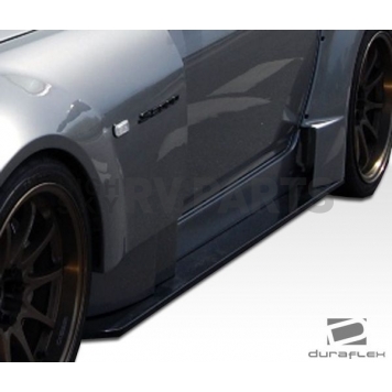 Extreme Dimensions Side Skirt - Primered Fiberglass Reinforced Plastic Black Set of 6 - 106024-1
