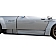 Extreme Dimensions Side Skirt - Primered Fiberglass Reinforced Plastic Black Set of 6 - 106024