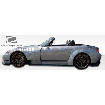 Extreme Dimensions Side Skirt - Primered Fiberglass Reinforced Plastic Black Set of 6 - 106024-3