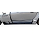 Extreme Dimensions Side Skirt - Primered Fiberglass Reinforced Plastic Black Set of 6 - 106024