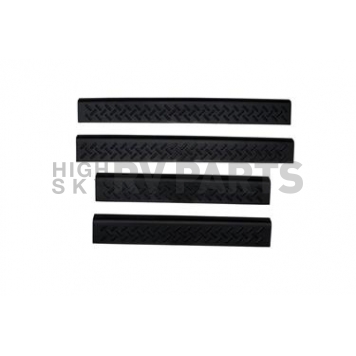 Auto Ventshade Door Sill Protector - Acrylic Black Matte Set Of 4 - 91236