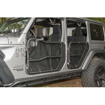Rugged Ridge Door Panel Insert - Nylon Black For Tubular Door - 1357954-4