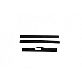 Auto Ventshade Door Sill Protector - Acrylic Black Matte Set Of 2 - 90924