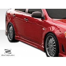 Extreme Dimensions Side Skirt - Primered Fiberglass Reinforced Plastic Black Set of 2 - 106418