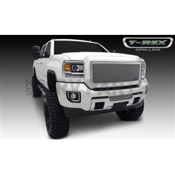 T-Rex Truck Products Bumper Grille Insert Mesh Polished Silver Stainless Steel - 55211