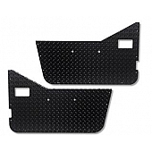 Warrior Products Door Panel Insert - Aluminum Black For Full Door - 90750PC