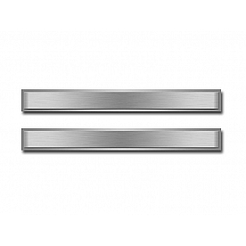 American Car Craft Door Sill Protector - Stainless Steel Silver Polished Set Of 2 - 011002