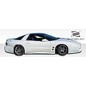 Extreme Dimensions Side Skirt - Primered Fiberglass Reinforced Plastic Black Set of 2 - 104149