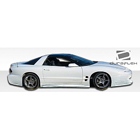 Extreme Dimensions Side Skirt - Primered Fiberglass Reinforced Plastic Black Set of 2 - 104149