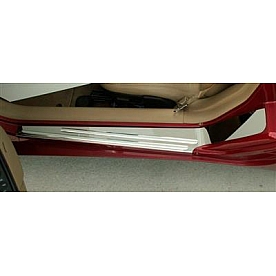 American Car Craft Door Sill Protector - Stainless Steel  Polished Set Of 2 - 031009