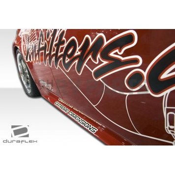 Extreme Dimensions Side Skirt - Primered Fiberglass Reinforced Plastic Black Set of 2 - 102293-5