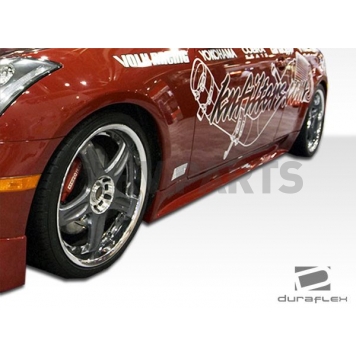 Extreme Dimensions Side Skirt - Primered Fiberglass Reinforced Plastic Black Set of 2 - 102293-6