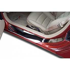 American Car Craft Door Sill Protector - Stainless Steel Silver Polished Set Of 2 - 041010
