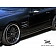 Extreme Dimensions Side Skirt - Primered Fiberglass Reinforced Plastic Black Set of 2 - 107614