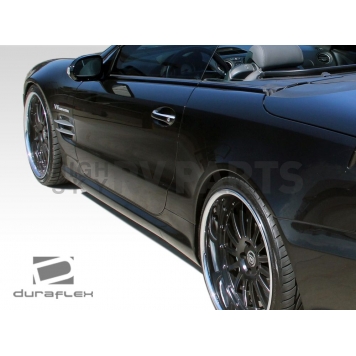 Extreme Dimensions Side Skirt - Primered Fiberglass Reinforced Plastic Black Set of 2 - 107614-2