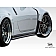 Extreme Dimensions Side Skirt - Primered Fiberglass Reinforced Plastic Black Set of 2 - 107225