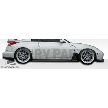 Extreme Dimensions Side Skirt - Primered Fiberglass Reinforced Plastic Black Set of 2 - 107225-1