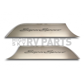 American Car Craft Door Panel Insert - Brushed Silver For Lower Half Door - 101048