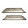 American Car Craft Door Panel Insert - Brushed Silver For Lower Half Door - 101048