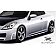 Extreme Dimensions Side Skirt - Primered Fiberglass Reinforced Plastic Black Set of 2 - 108239