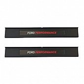 Ford Performance Door Sill Protector - ABS Plastic White Ford/ Red Performance And Black Background Matte  - M1613208A
