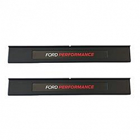 Ford Performance Door Sill Protector - ABS Plastic White Ford/ Red Performance And Black Background Matte  - M1613208A