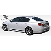 Extreme Dimensions Side Skirt - Primered Fiberglass Reinforced Plastic Black Set of 2 - 104927