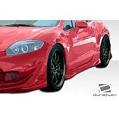 Extreme Dimensions Side Skirt - Primered Fiberglass Reinforced Plastic Black Set of 2 - 104355