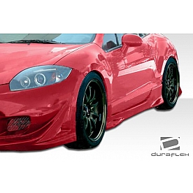 Extreme Dimensions Side Skirt - Primered Fiberglass Reinforced Plastic Black Set of 2 - 104355