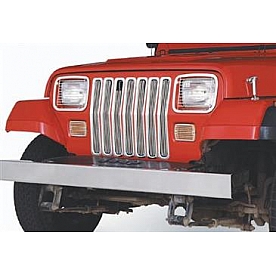 Smittybilt Grille Insert - Mesh Square Chrome Plated Aluminum - 75511