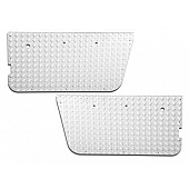 Warrior Products Door Panel Insert - Aluminum Silver For OEM Lower Half Door - 90755